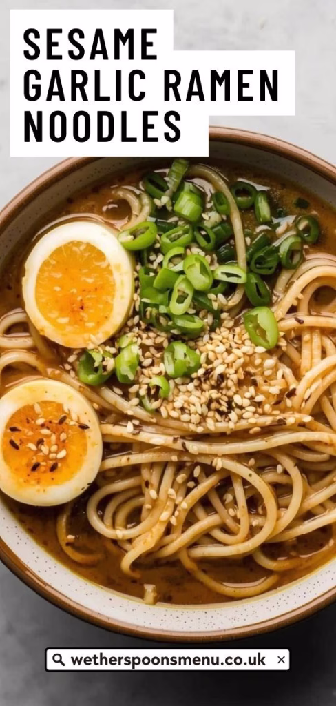 Sesame Garlic Ramen Noodles Recipe