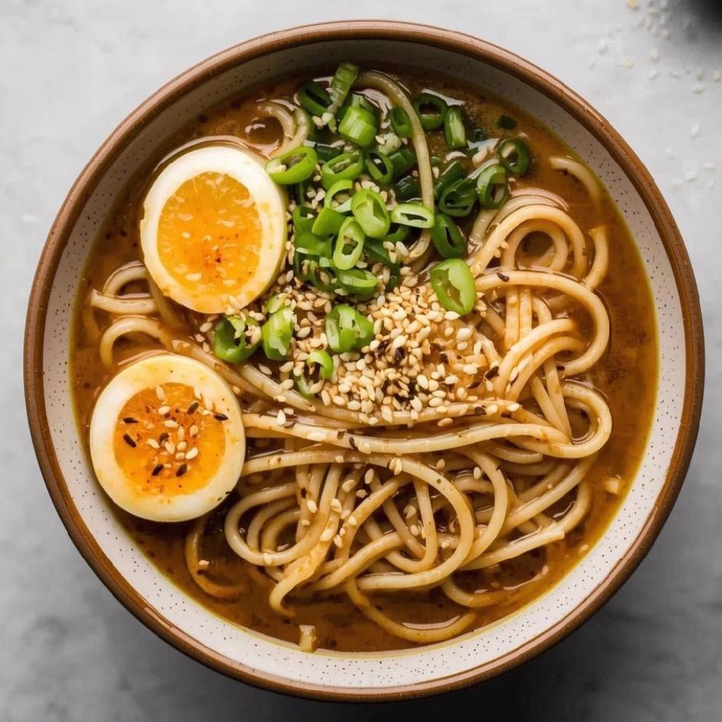 Sesame Garlic Ramen Noodles Recipe