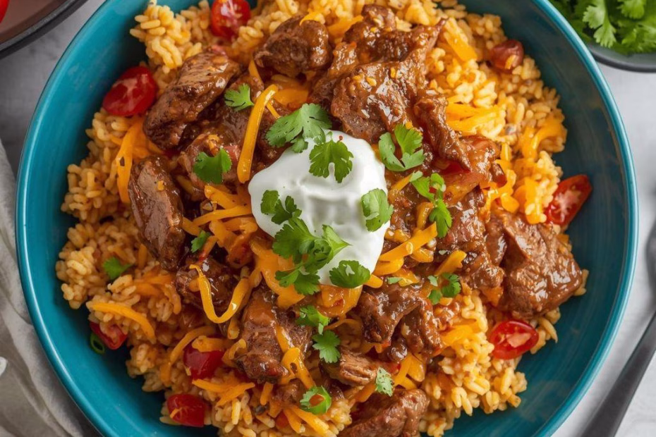 Steak & Queso Rice Recipe