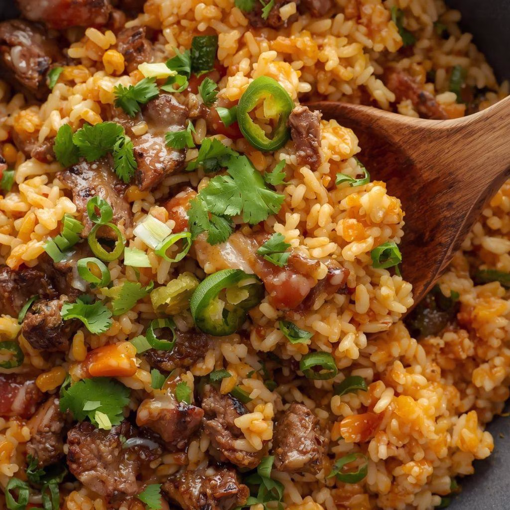 Steak & Queso Rice Recipe