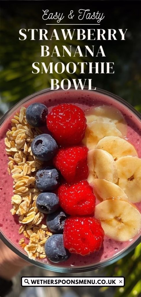 Strawberry Banana Smoothie Bowl Recipe