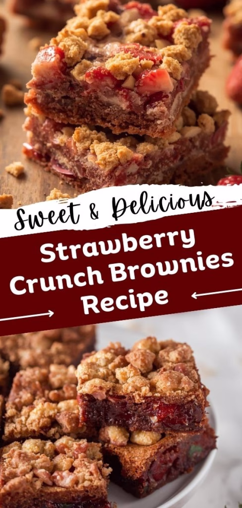 Strawberry Crunch Brownies Recipe
