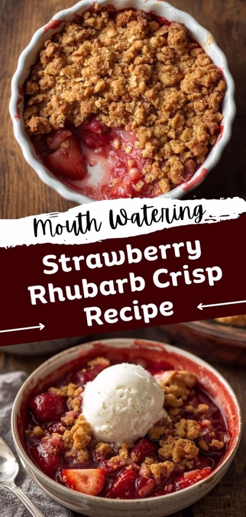 Strawberry Rhubarb Crisp Recipe