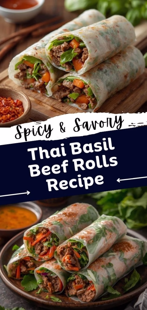 Thai Basil Beef Rolls Recipe