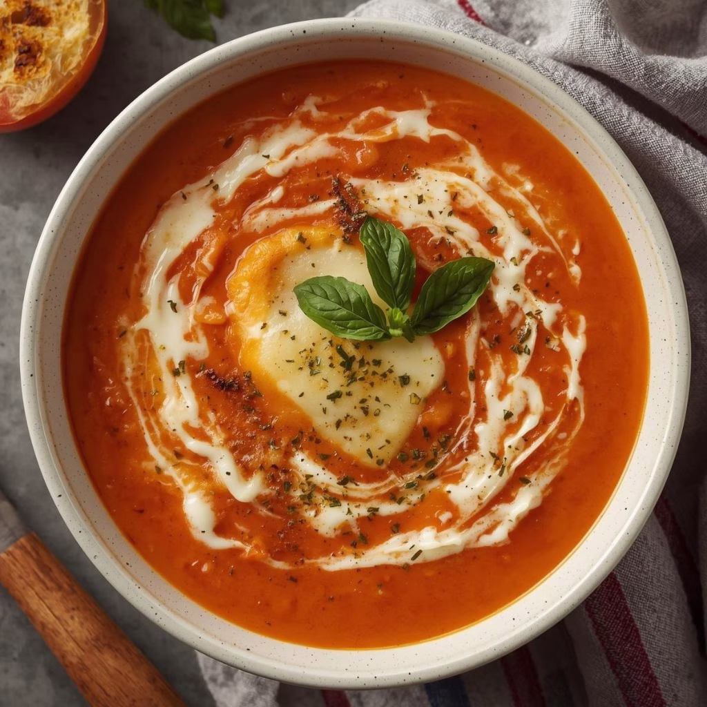 Easy Tomato Soup With Grilled Cheese Recipe