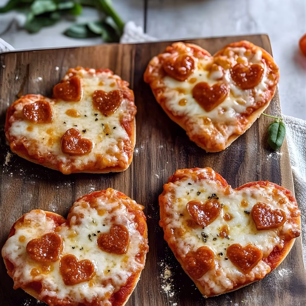 Valentine’s Day Heart Pepperoni Pizza Recipe