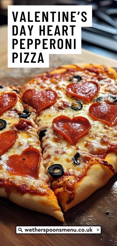 Valentine’s Day Heart Pepperoni Pizza Recipe