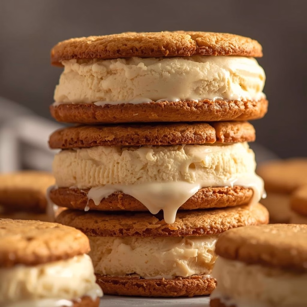 Vanilla Bean Ice Cream Sandwiches Recipe
