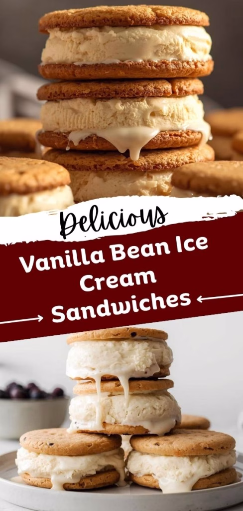 Vanilla Bean Ice Cream Sandwiches Recipe