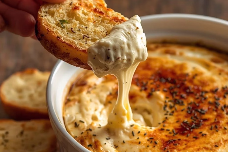 Warm Boursin Dip with Crostini Recipe