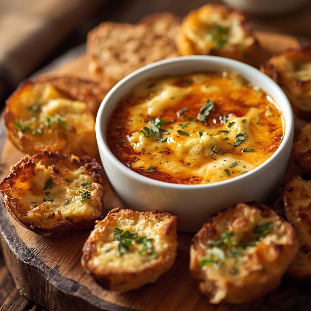 Warm Boursin Dip with Crostini Recipe
