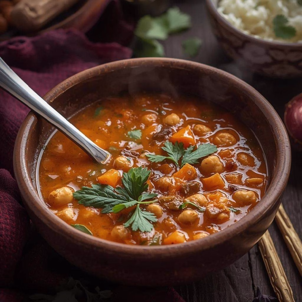 Moroccan Chickpea Soup Recipe