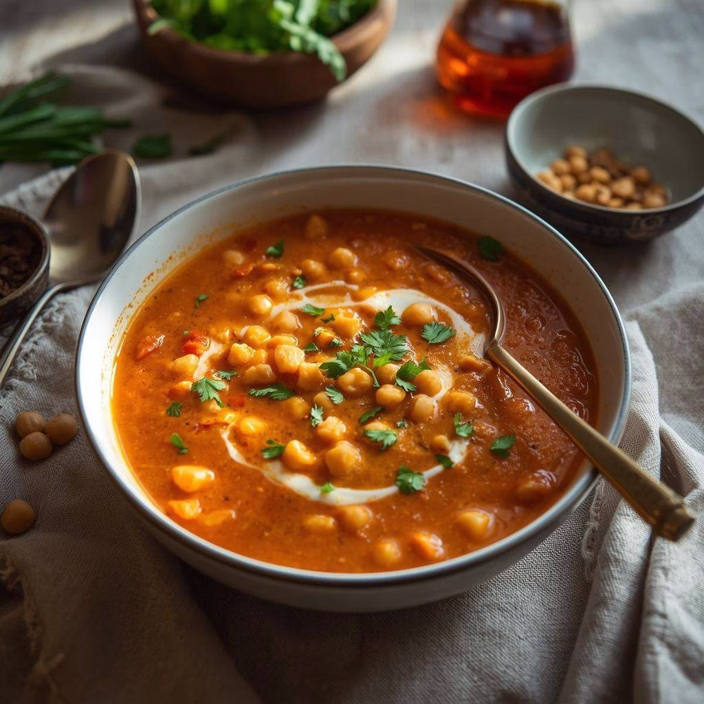 Moroccan Chickpea Soup Recipe