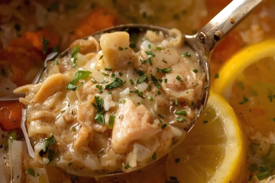 Crockpot Lemon Chicken Soup Recipe