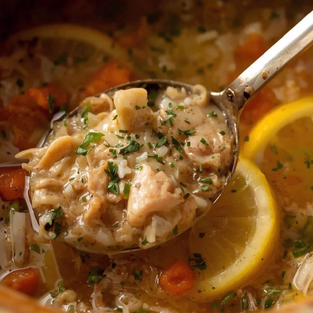 Crockpot Lemon Chicken Soup Recipe