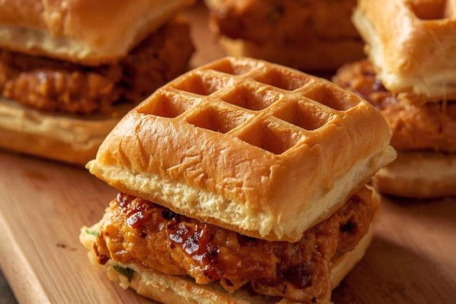 Chicken & Waffle Sliders Recipe
