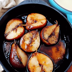 Roasted Pears with Balsamic and Honey Recipe