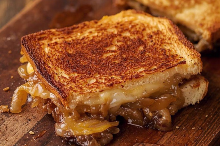 French Onion and Apple Grilled Cheese Recipe