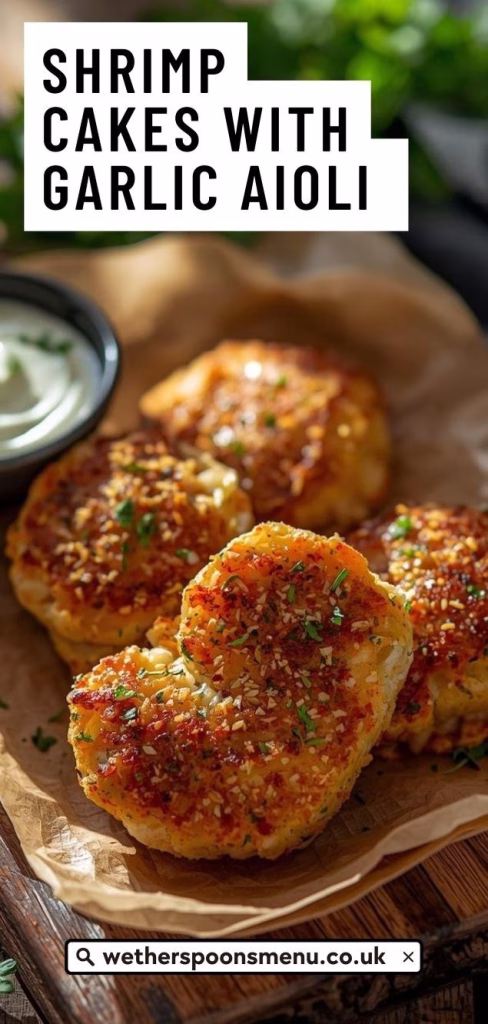 Shrimp Cakes with Garlic Aioli Recipe