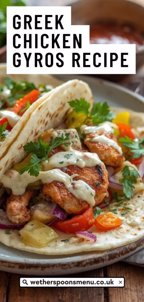 Greek Chicken Gyros Recipe