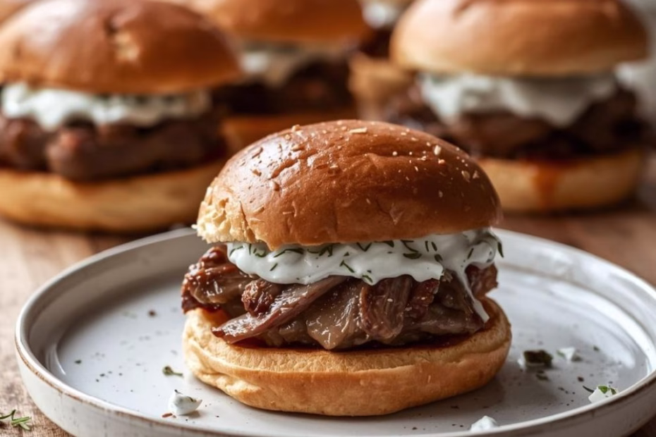 Lamb Sliders with Dill Greek Yogurt Recipe