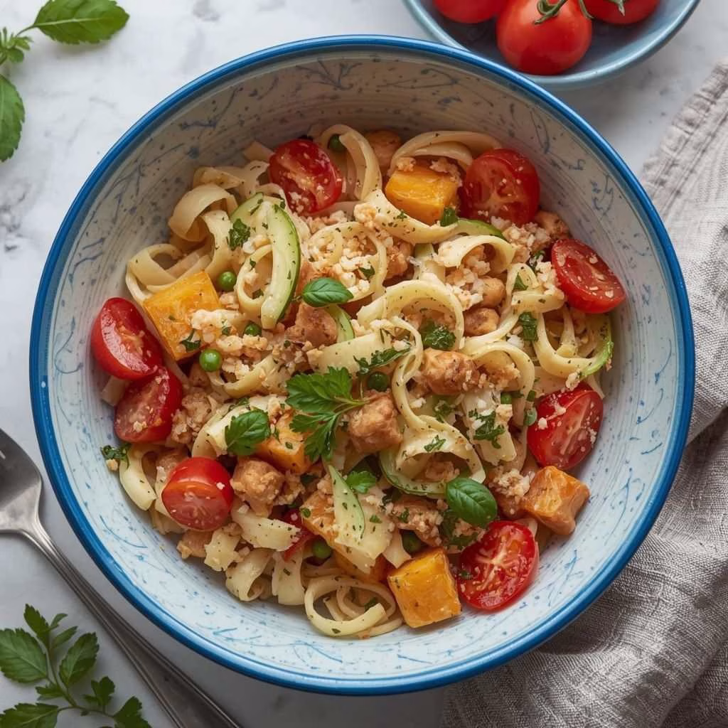 Horiatiki (Village) Pasta Salad Recipe