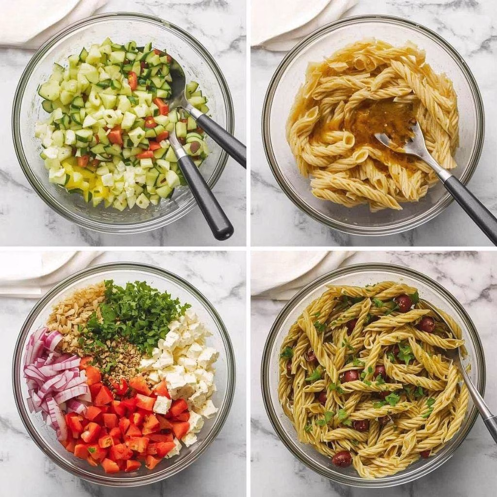 Horiatiki (Village) Pasta Salad Recipe