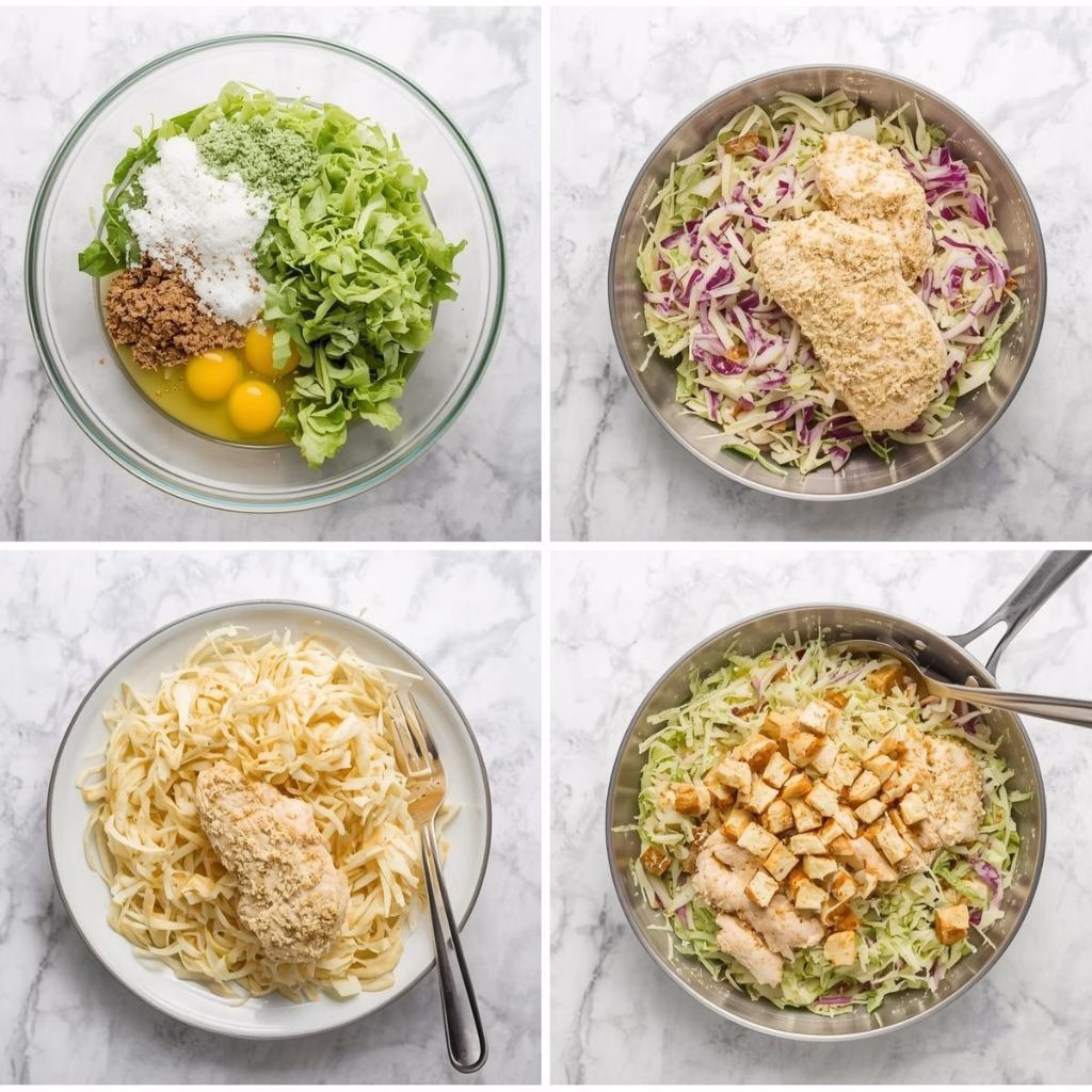 Caesar Slaw with Crispy Chicken Recipe