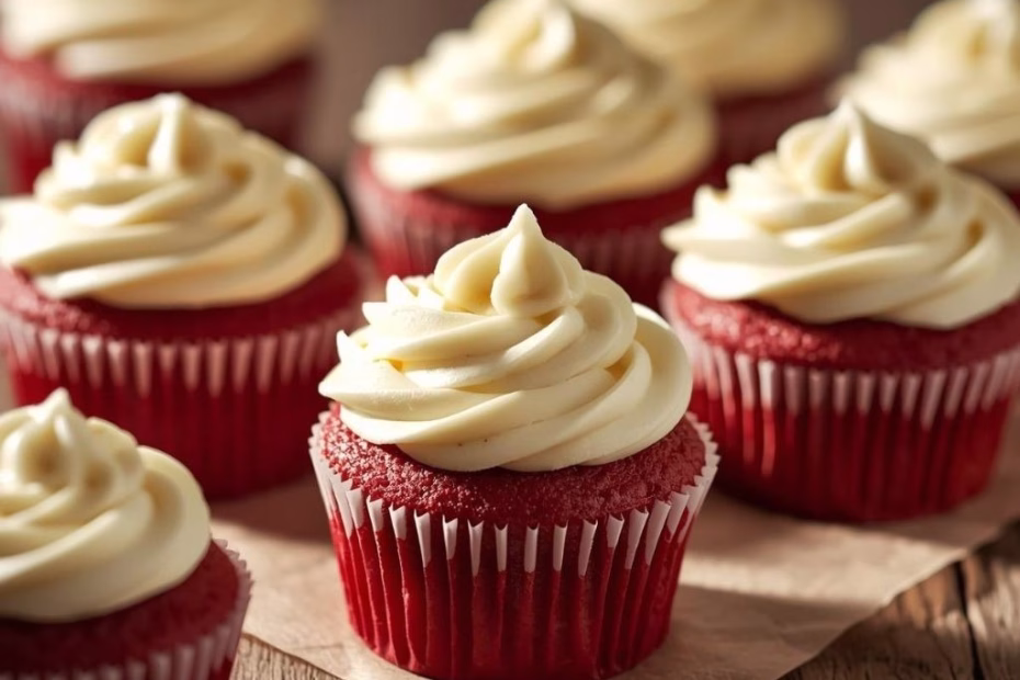 Red Velvet Cupcakes with Cream Cheese Frosting Recipe