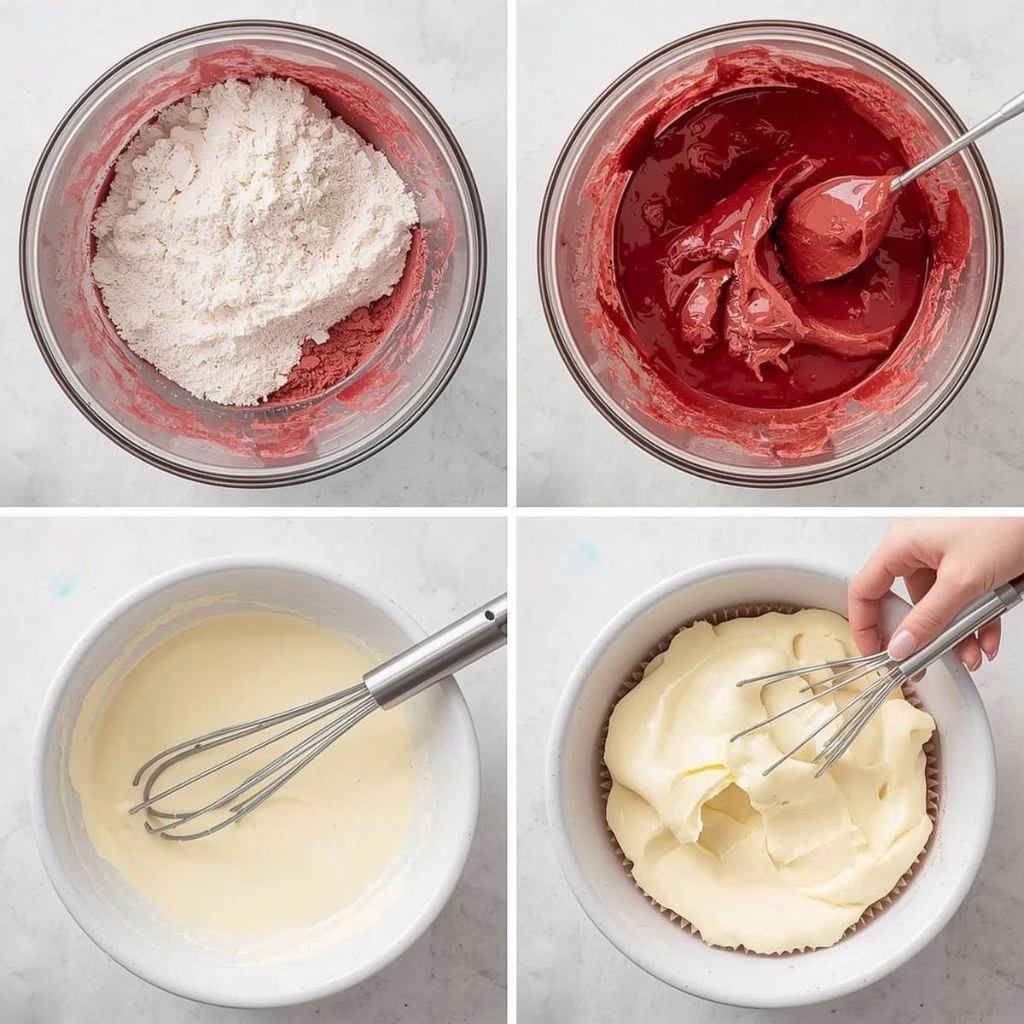 Red Velvet Cupcakes with Cream Cheese Frosting Recipe