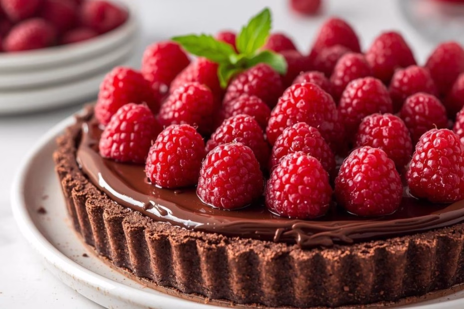 Raspberry Chocolate Truffle Tart Recipe