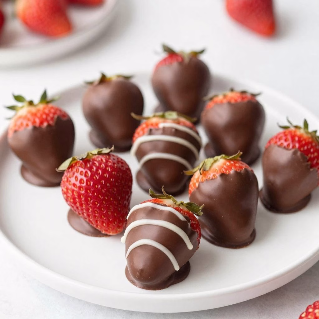 Chocolate-Dipped Strawberry Skewers Recipe