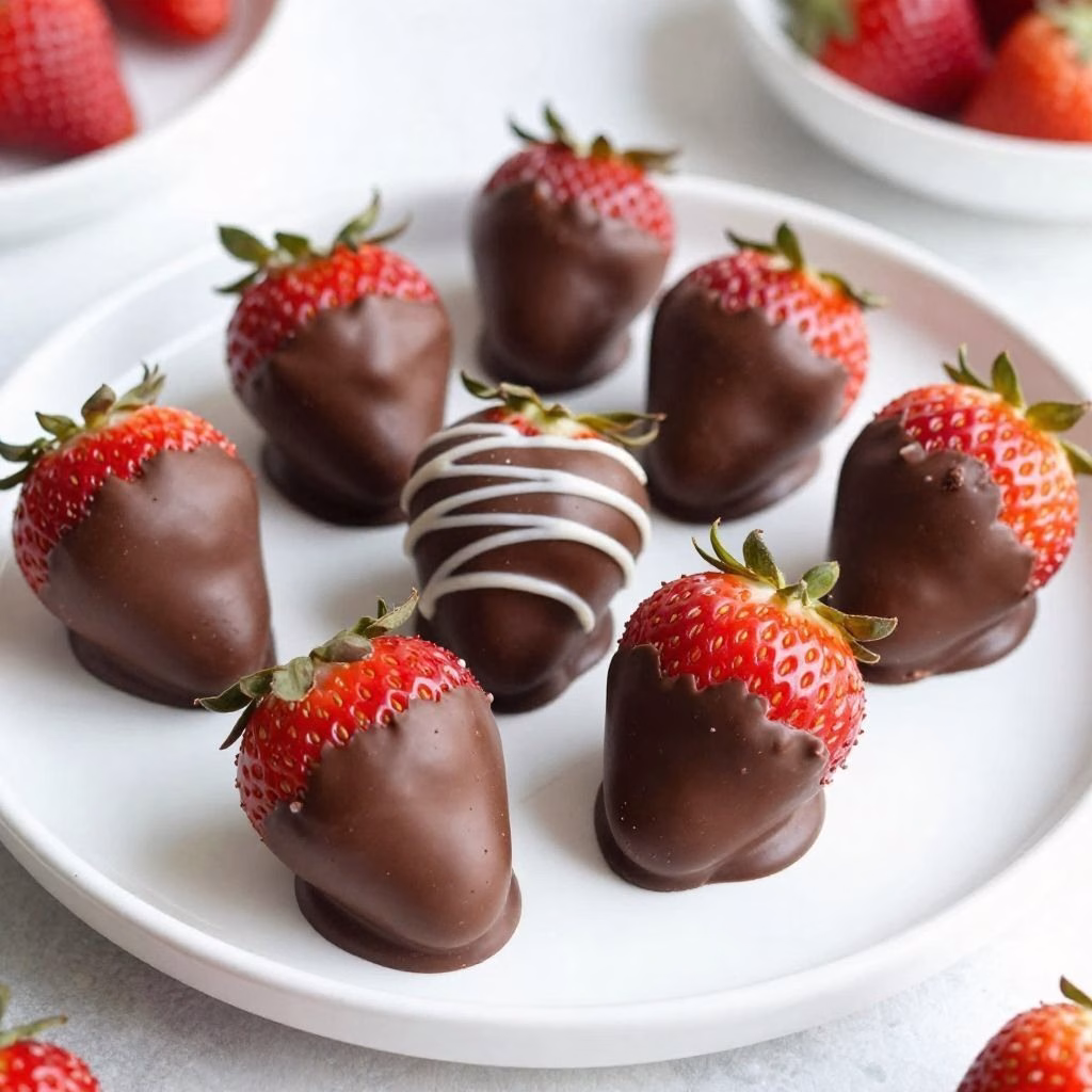 Chocolate-Dipped Strawberry Skewers Recipe