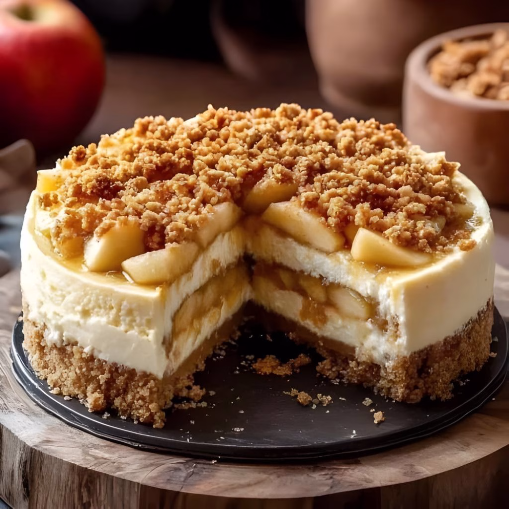Apple Crumble Cheesecake Recipe