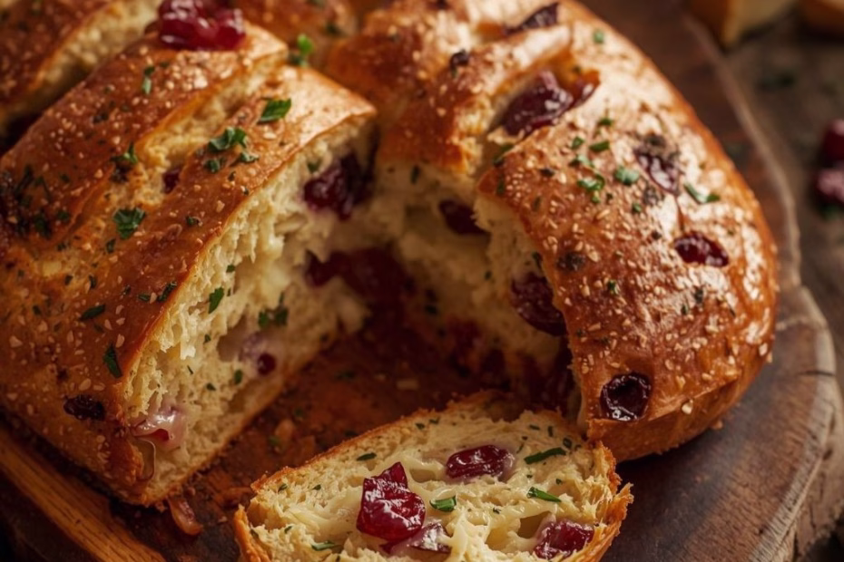 Cranberry Brie Pull-Apart Bread Recipe