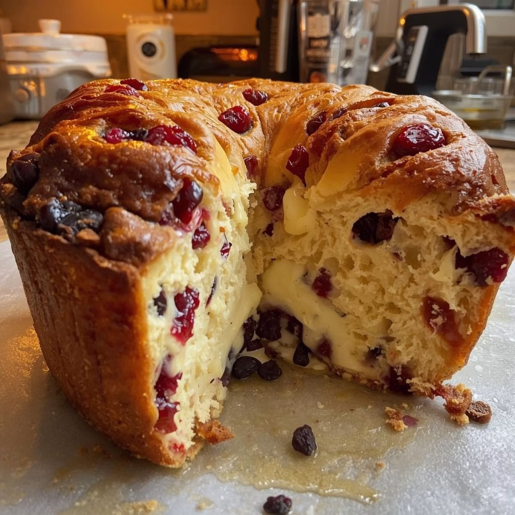 Cranberry Brie Pull-Apart Bread Recipe