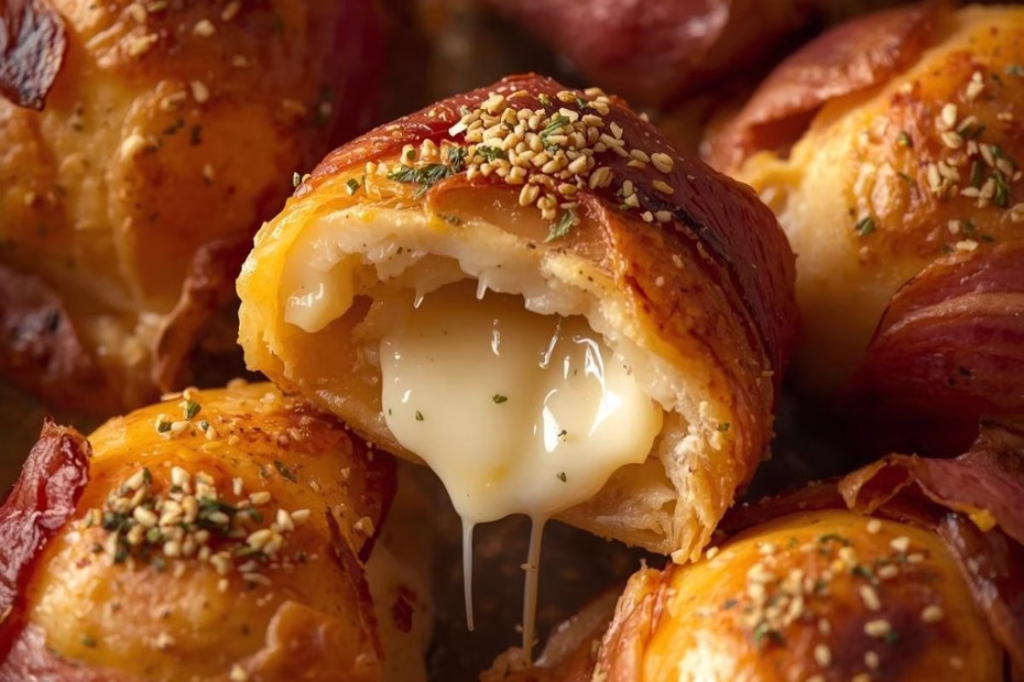 Prosciutto Wrapped Baked Brie Rolls Recipe