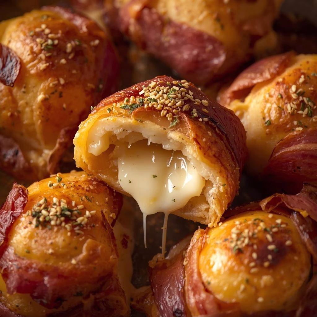 Prosciutto Wrapped Baked Brie Rolls Recipe
