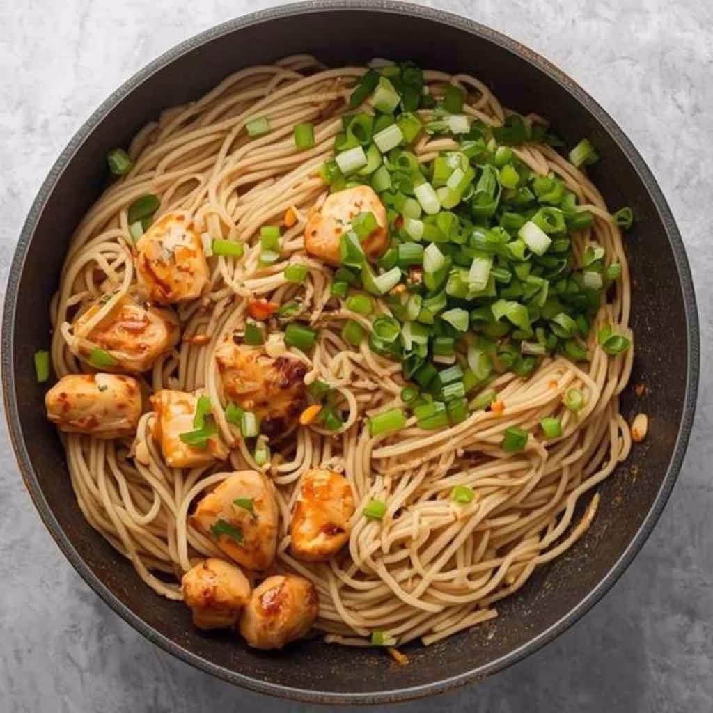 Kung Pao Chicken Noodles Recipe