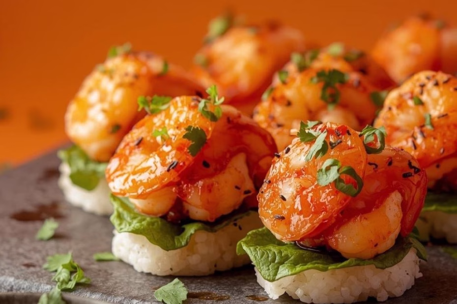 Spicy Shrimp Sushi Stacks Recipe