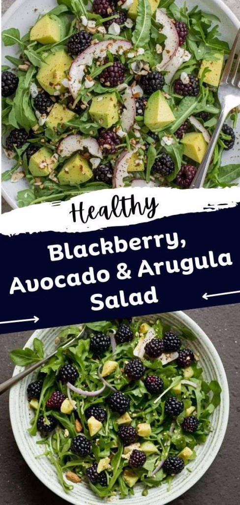 Blackberry, Avocado and Arugula Salad Recipe