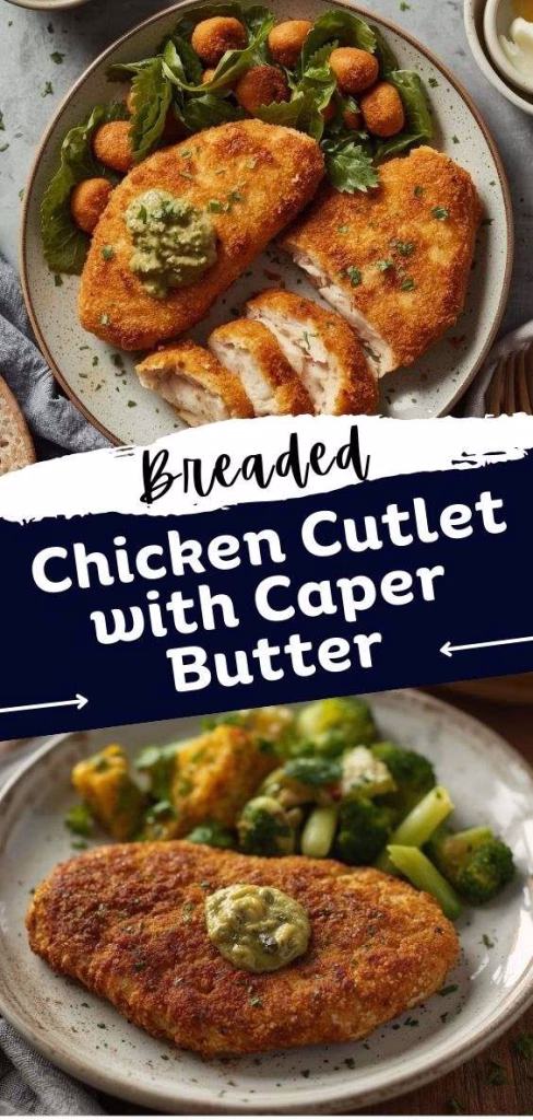 Breaded Chicken Cutlet with Caper Butter Recipe