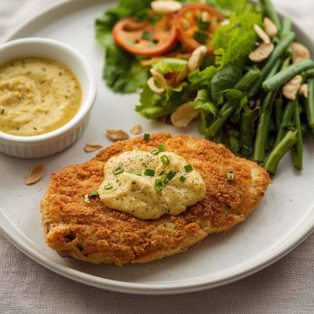 Breaded Chicken Cutlet with Caper Butter Recipe