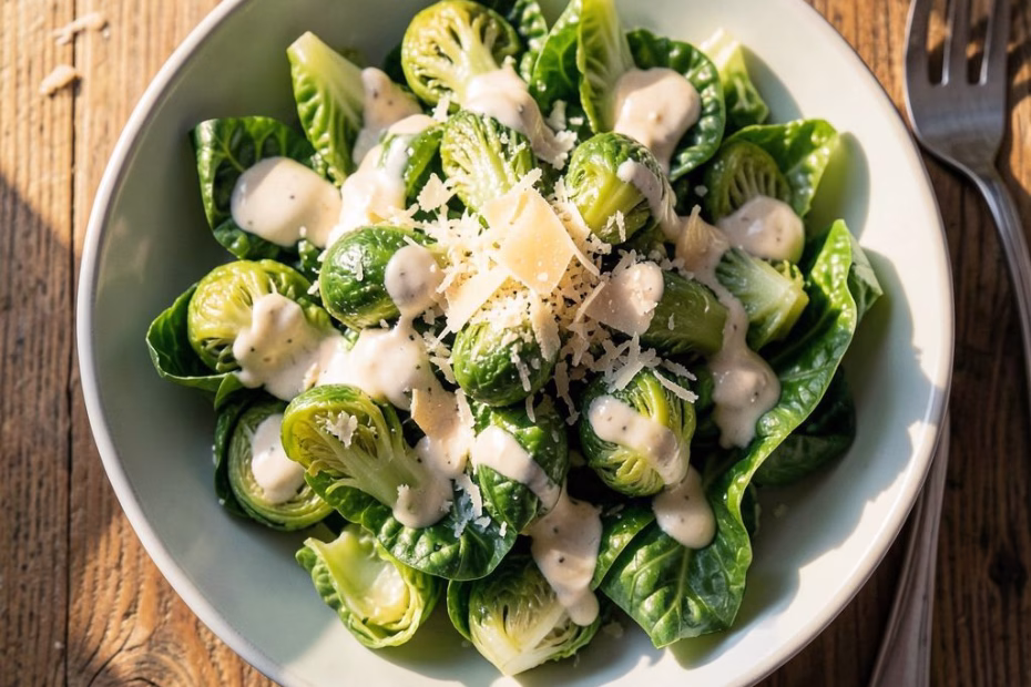 Brussels Sprouts Caesar Salad Recipe