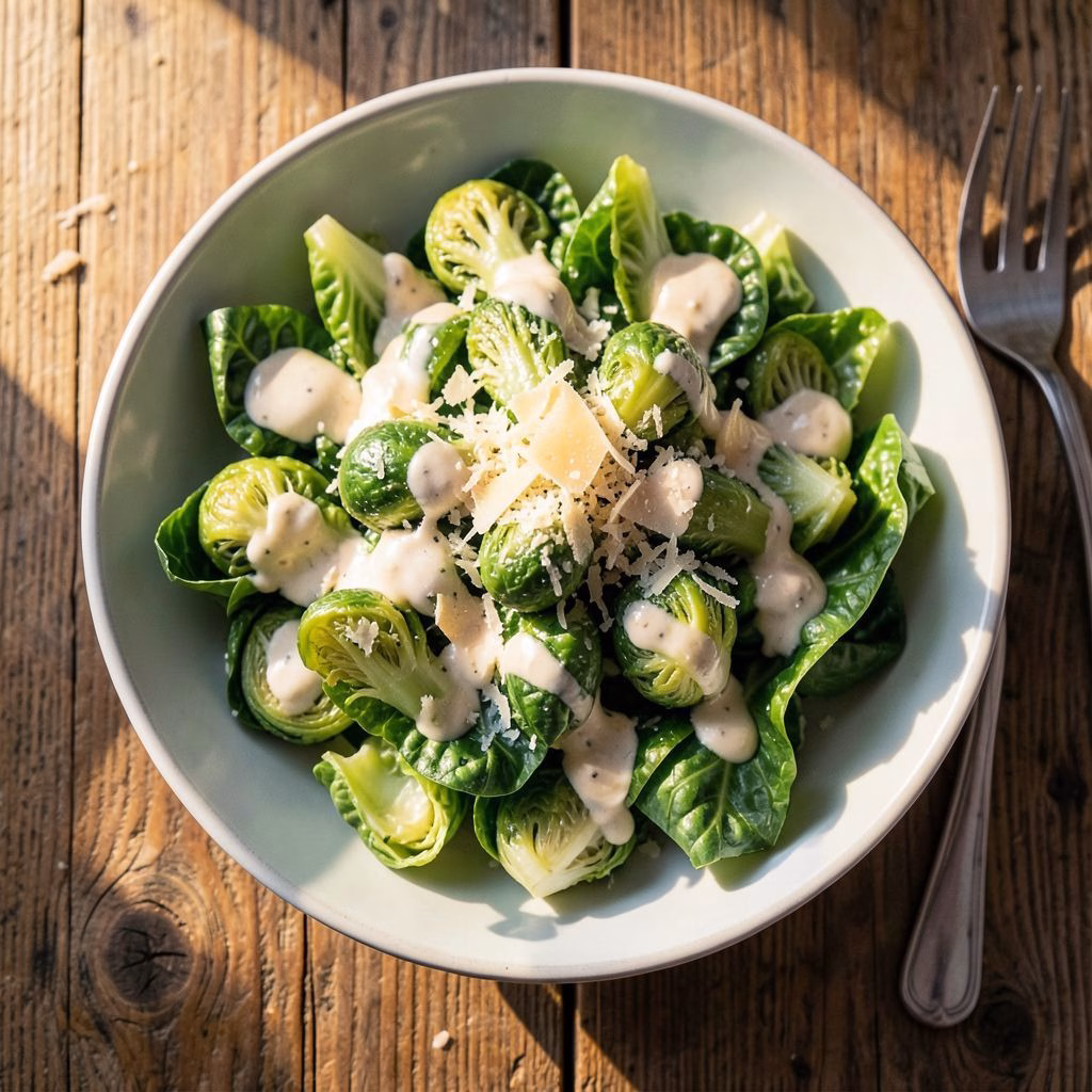 Brussels Sprouts Caesar Salad Recipe