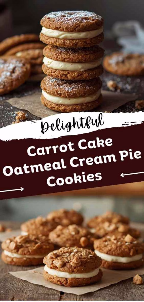 Carrot Cake Oatmeal Cream Pie Cookies Recipe
