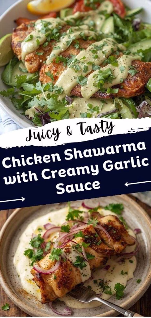 Chicken Shawarma with Creamy Garlic Sauce Recipe