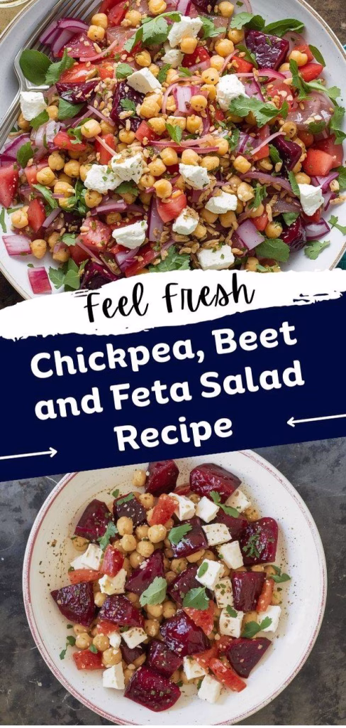Chickpea Beet and Feta Salad Recipe