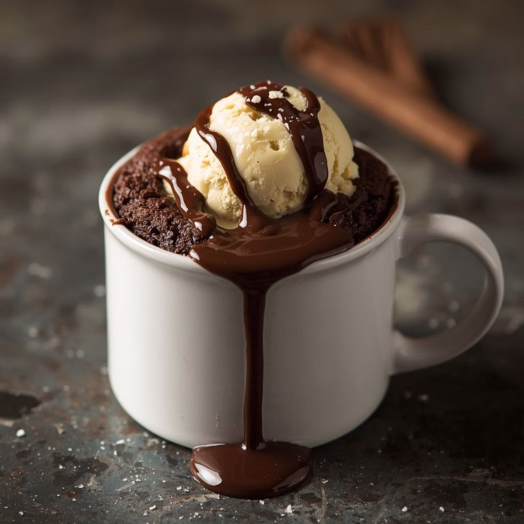 Chocolate Lava Mug Cake for Two Recipe