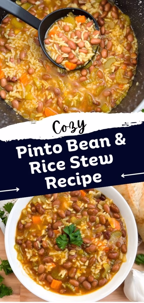 Cozy Pinto Bean & Rice Stew Recipe